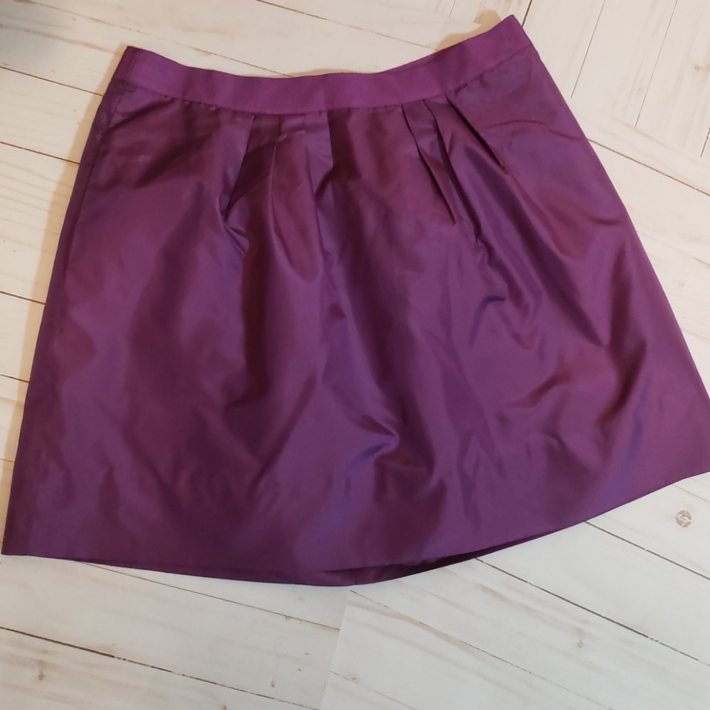 NWOT J. Crew Purple Mini Skirt